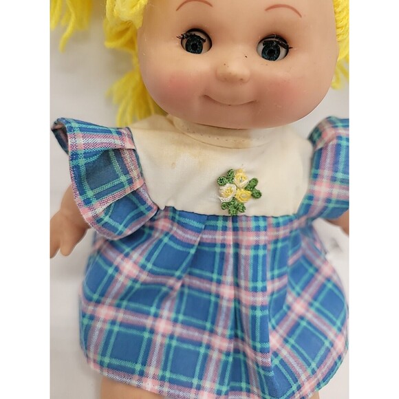 Sweet BABY DOLL with Yellow Hair Dress Sleep Eyes 9" CEAN TOYS - Picture 3 of 16